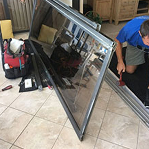 sliding glass door frame repair Hallandale Beach